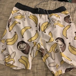 Banana Coconut Swim Trunks